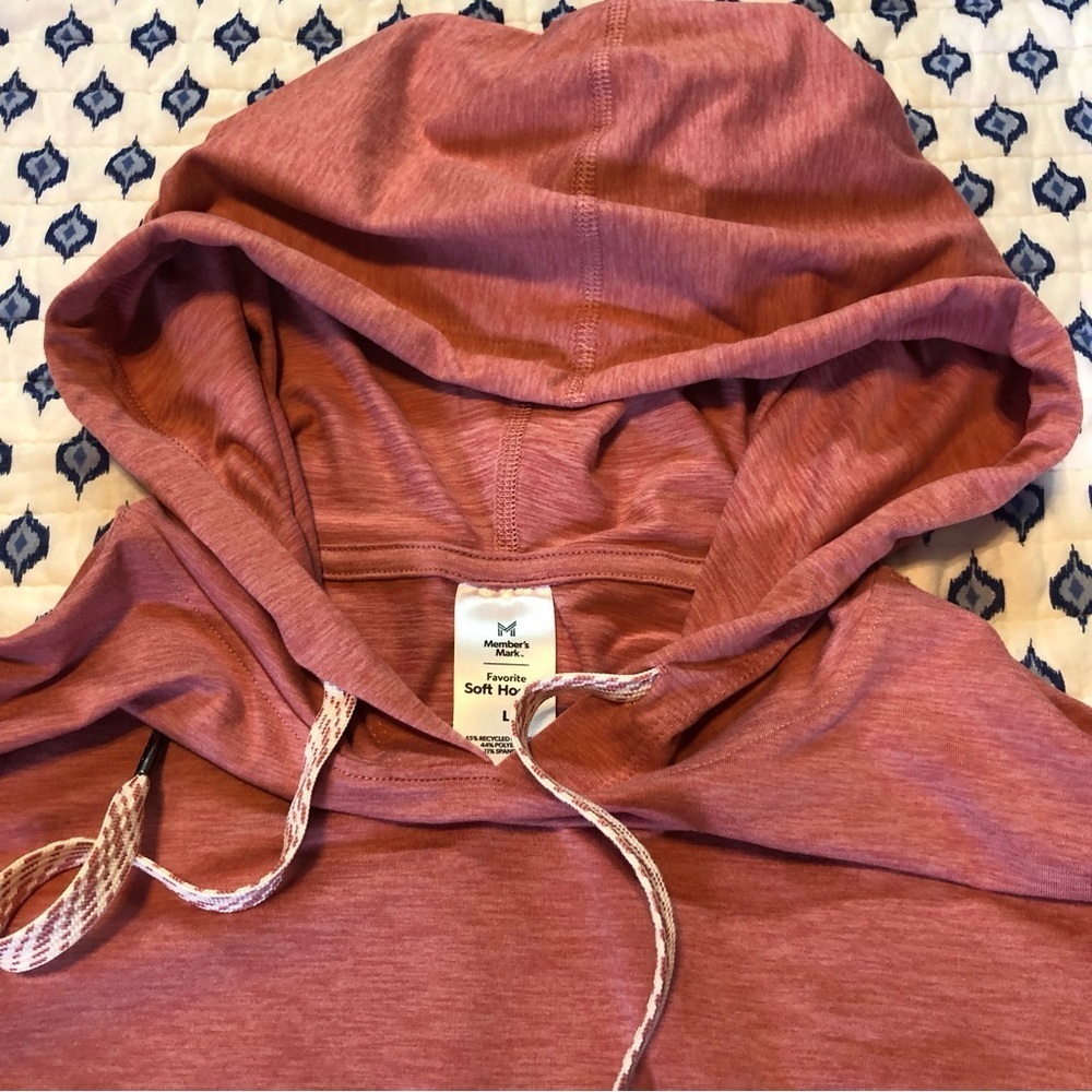 Rust Hoodie with Drawstring - Picture 4 of 6